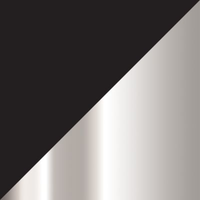 黑色/镀铬