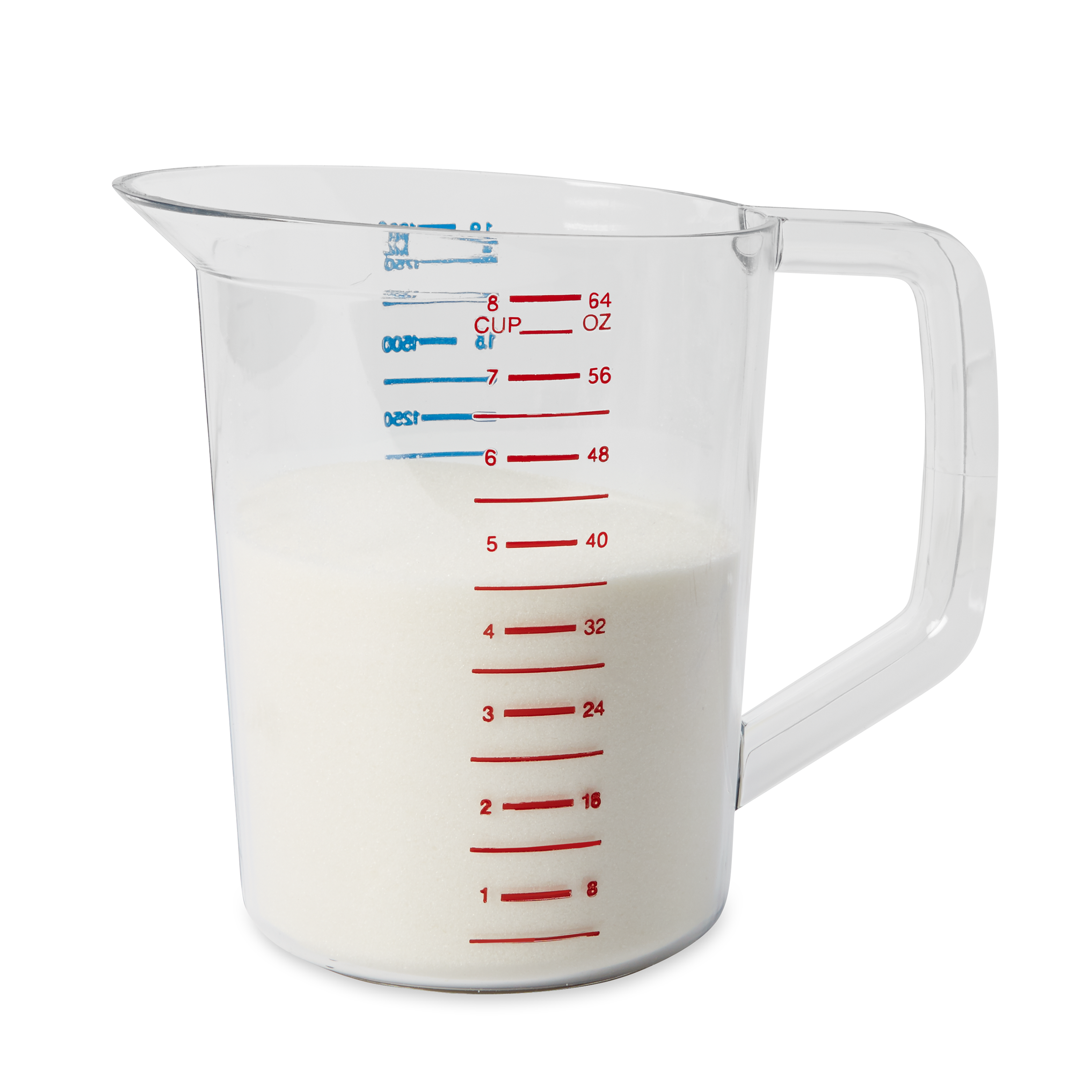 乐柏美商务用品 Bouncer® 量杯由透明抗碎裂的聚碳酸酯材质打造，确保在日常使用中持久可靠。