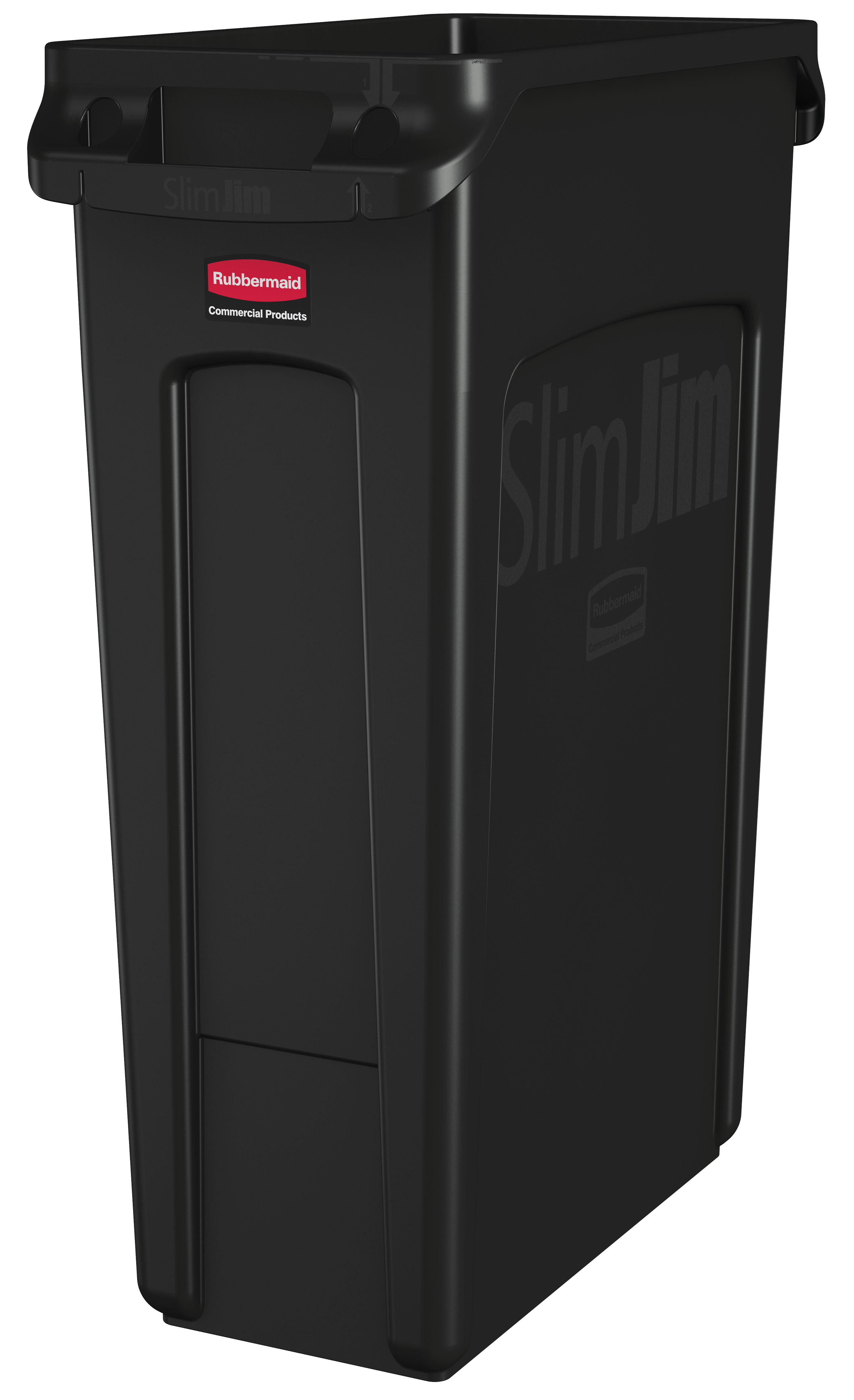 乐柏美商务用品带通风管道的Slim Jim™垃圾桶专为简化废弃物管理流程、减轻员工负担而设计。采用高品质商用级材料制造，配备4个通风管道，相比传统直壁式垃圾桶，垃圾袋取出省力高达80%。