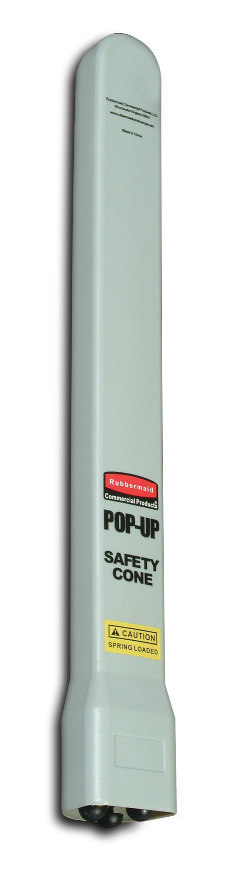 可折叠告示牌从壁挂式存储筒取出时可自动展开。