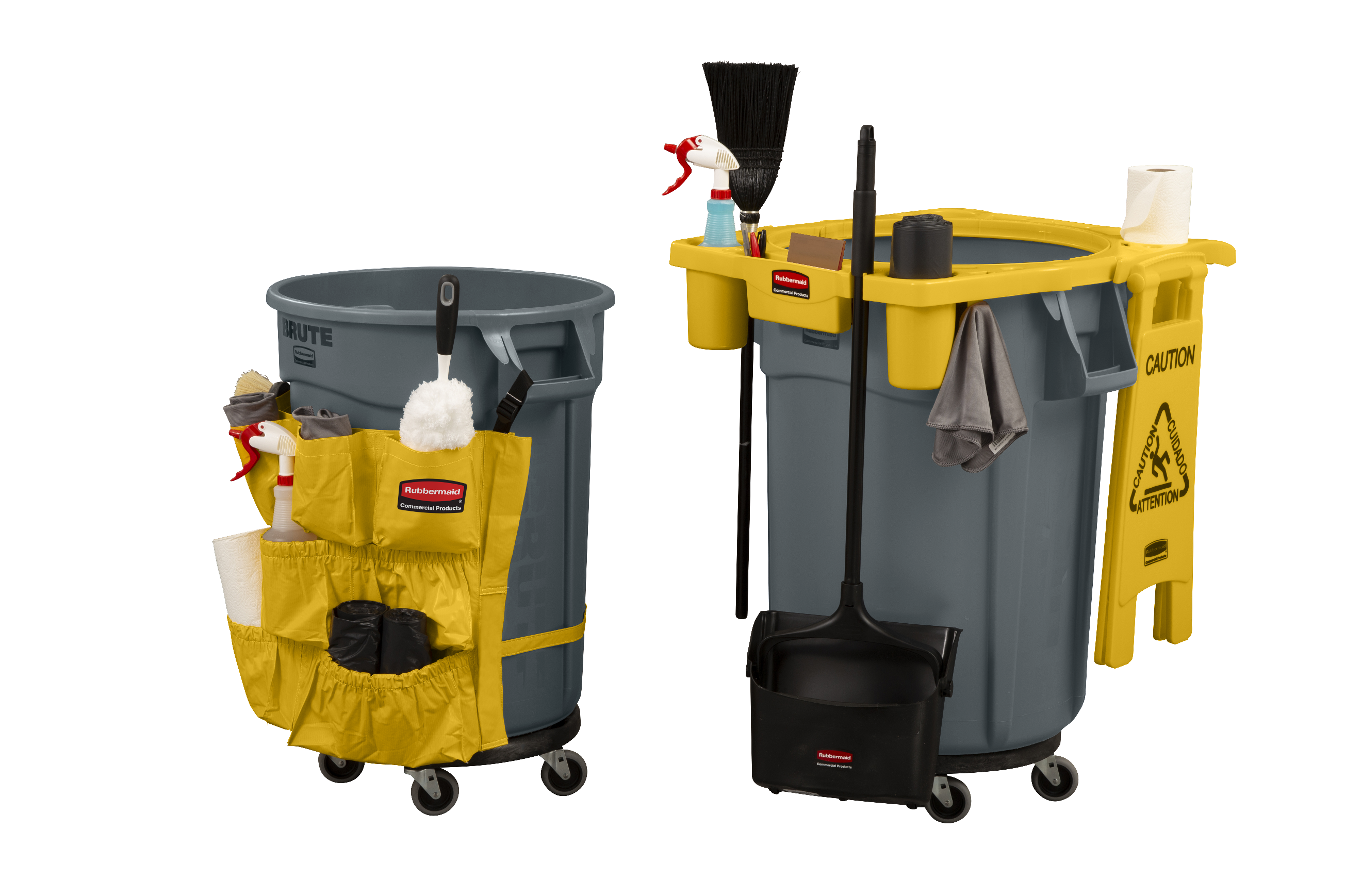 乐柏美商务用品BRUTE静音小车在收集和运输重载物品时，可提供轻松省力的移动体验和灵活精准的操控性能。